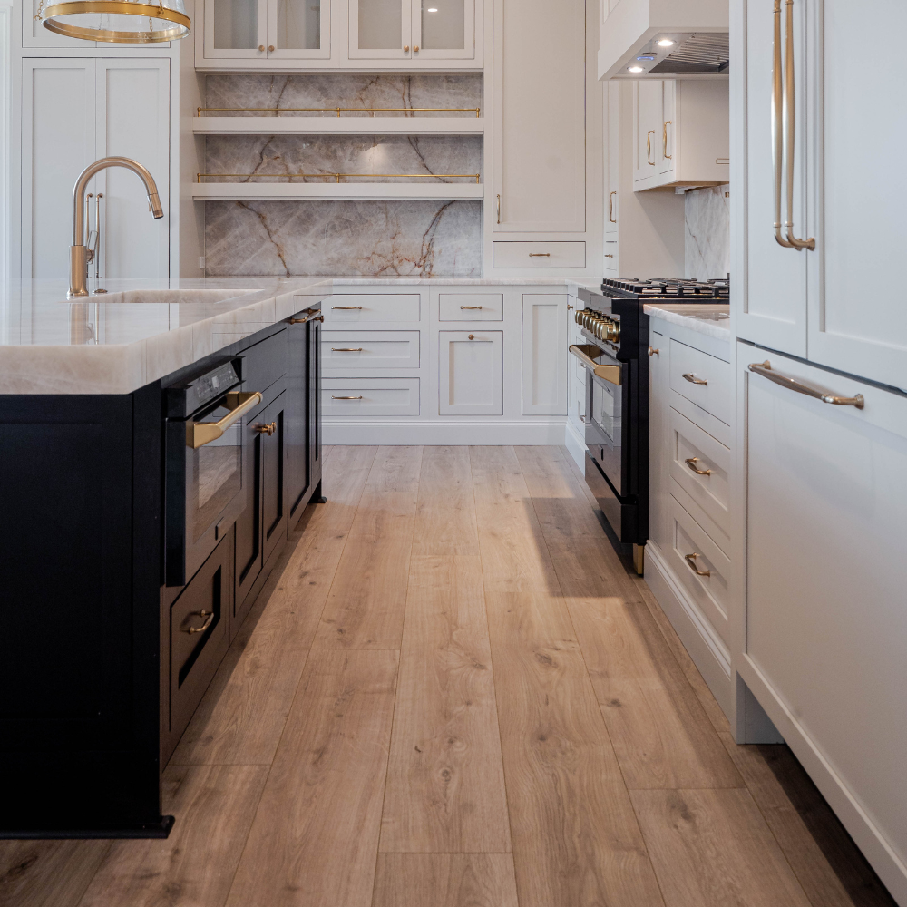 stone flooring in laundry room