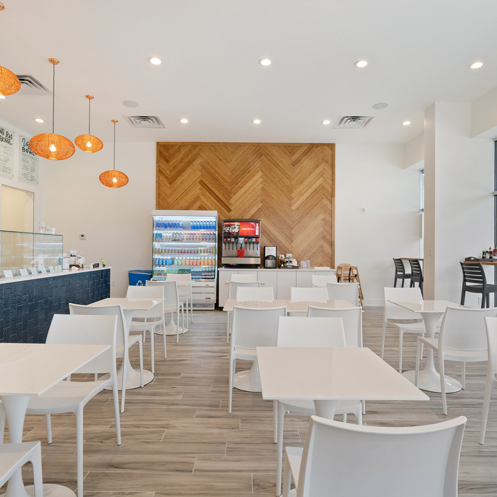 stone look flooring in kitchen
