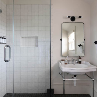 Precision shower tile installation by Acadian Flooring America