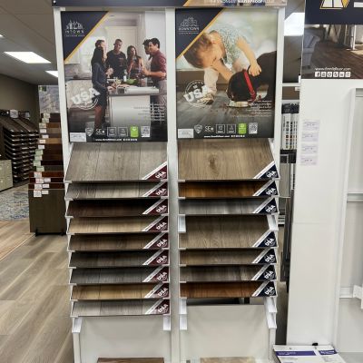 luxury vinyl flooring showroom Acadian Flooring America in Marrero, LA