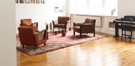 hardwood floors in a living room